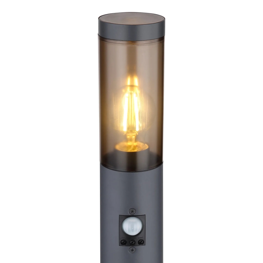 Globo - Sensorlamp voor buiten 1xE27/15W/230V IP44 110 cm zwart