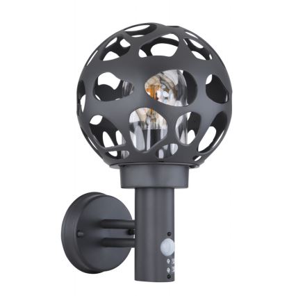 Globo - Wand Lamp voor Buiten met Sensor 1xE27/15W/230V IP44