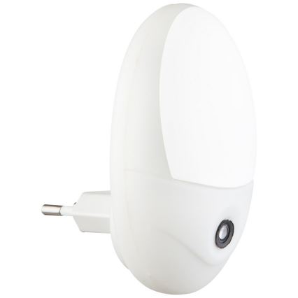 Globo - LED Stopcontact-oriëntatielicht met sensor 4xLED/0,6W/230V 6500K