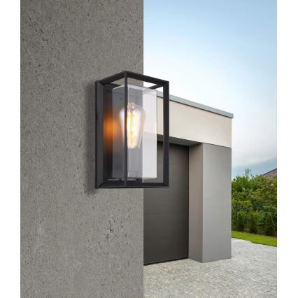 Globo - Wandlamp voor buiten 1xE27/60W/230V IP44 zwart