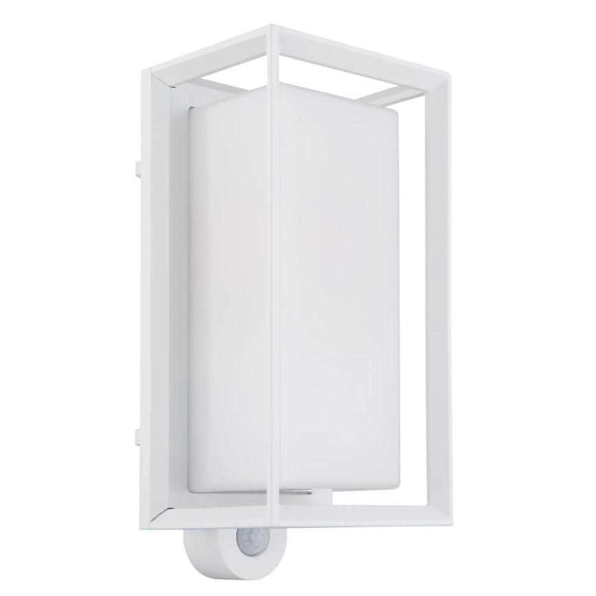 Globo - Wandlamp voor buiten met sensor 1xE27/60W/230V IP44 wit