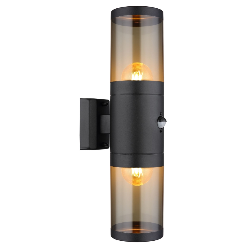 Globo wandlamp met sensor 2xE27/40W/230V IP44