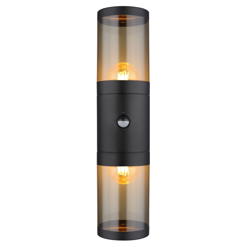 Globo wandlamp met sensor 2xE27/40W/230V IP44