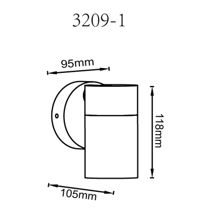 Globo - Wandspot 1xGU10/35W/230V