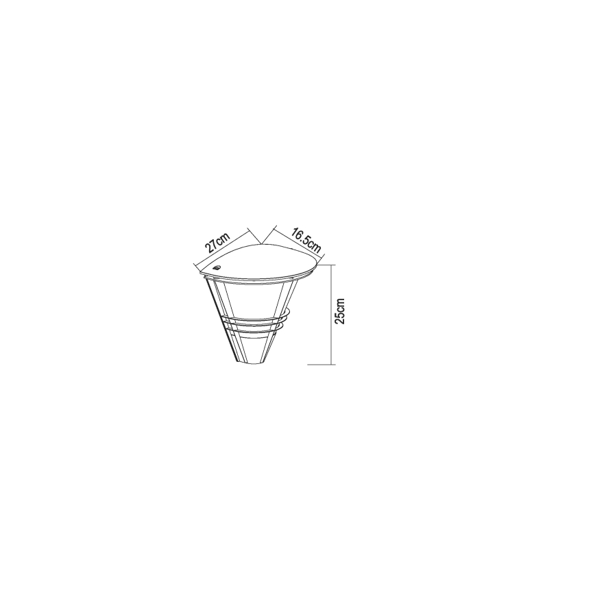 Globo 32093A - Buiten wandverlichting SALLA 1xE27/60W/230V IP44