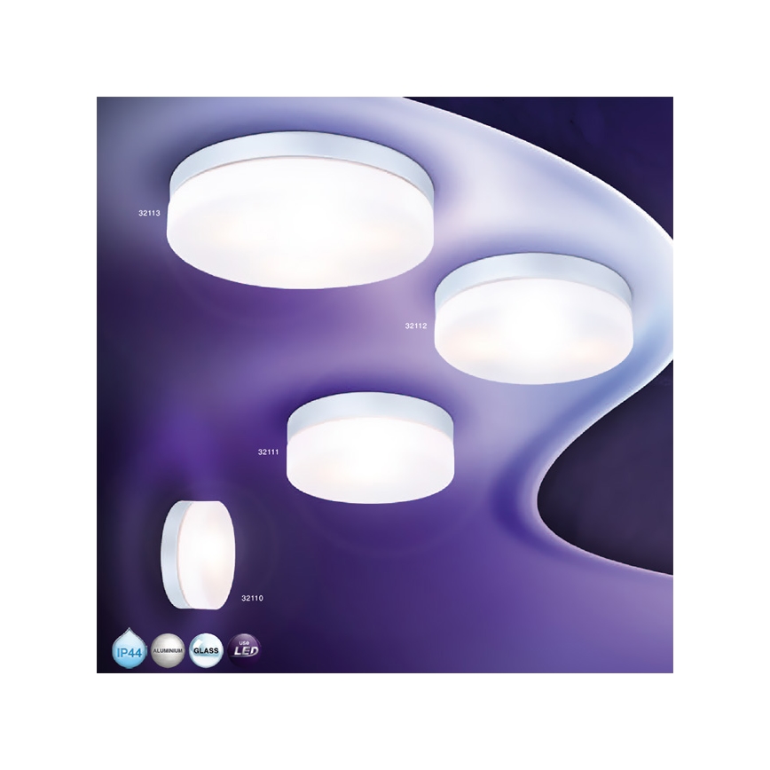 Globo - Badkamerlamp 2xE27/40W/230V diameter 24 cm IP44