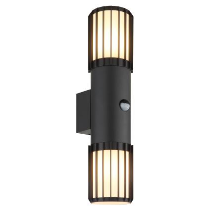Globo - Buitenwandlamp met sensor 2xE27/15W/230V IP54