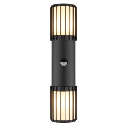 Globo - Buitenwandlamp met sensor 2xE27/15W/230V IP54