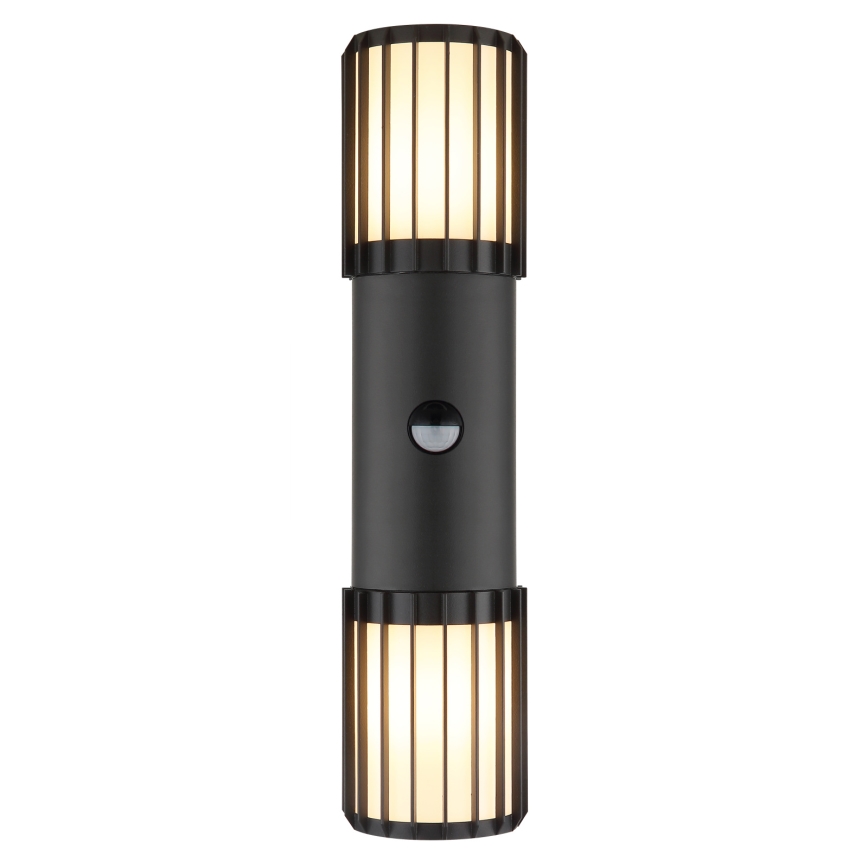 Globo - Buitenwandlamp met sensor 2xE27/15W/230V IP54