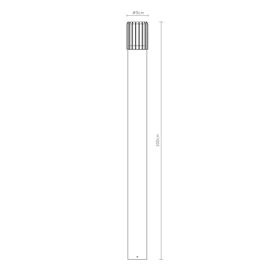 Globo - Buitenlamp 1xE27/15W/230V IP54 100 cm