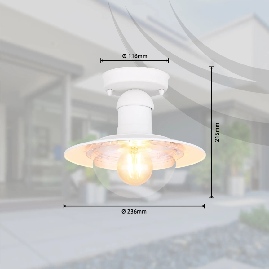 Globo 3274DW - Plafondlamp LINDA 1xE27/15W/230V
