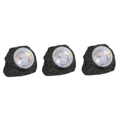 Globo - SET 3x LED Solar lamp LED/1,2V IP44 600 mAh