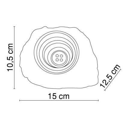 Globo - LED Decoratief zonne- lamp 4xLED/0,06W/1,2V IP44 200 mAh