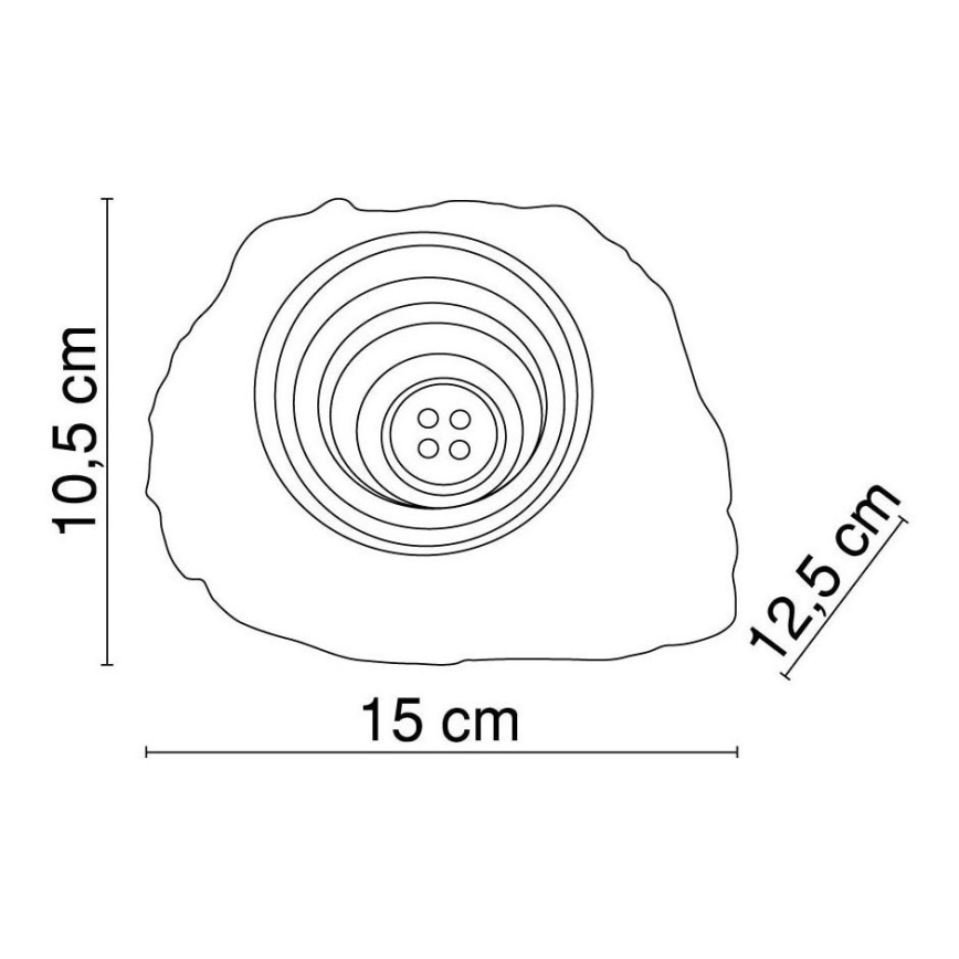 Globo - LED Decoratief zonne- lamp 4xLED/0,06W/1,2V IP44 200 mAh