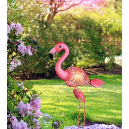 Globo - LED-zonnelamp LED/3V IP44 300 mAh flamingo