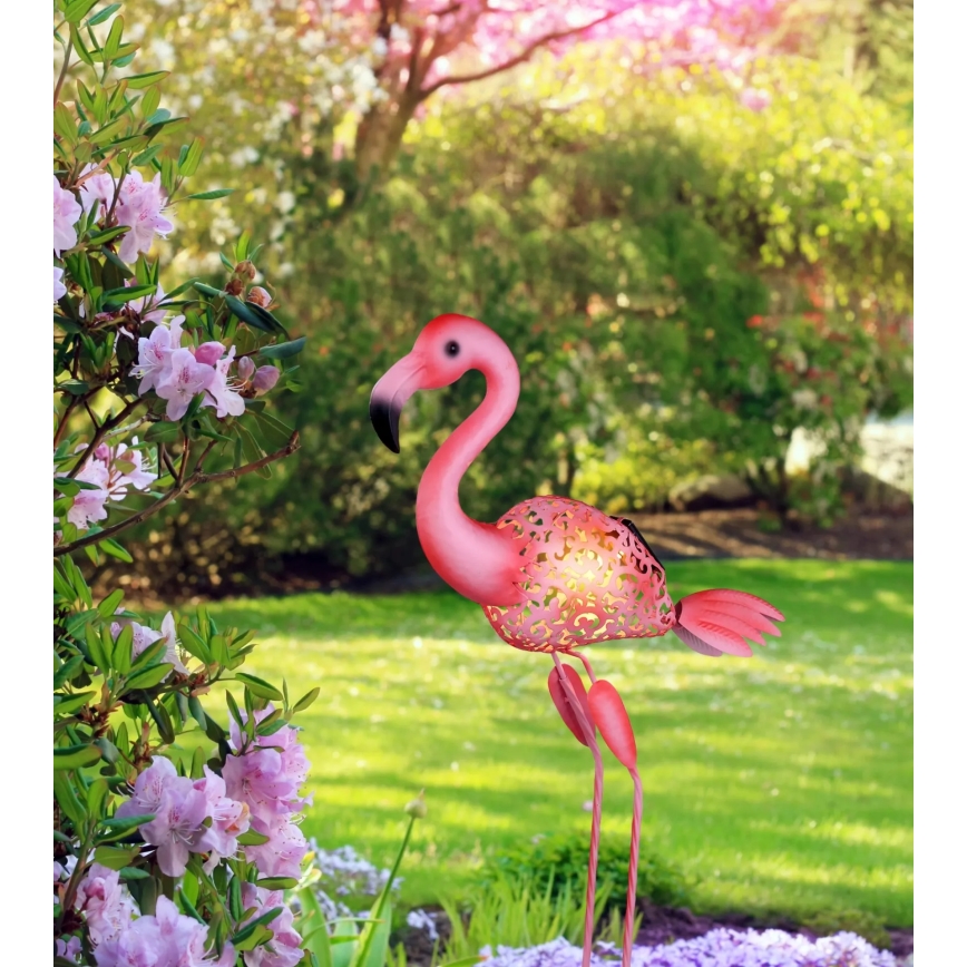 Globo - LED-zonnelamp LED/3V IP44 300 mAh flamingo