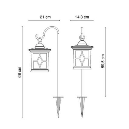 Globo - LED Solar lamp LED/0,05W/3,2V IP44