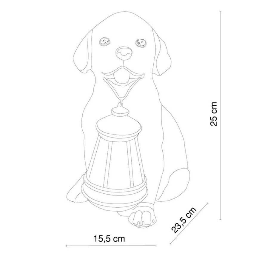 Globo - LED Solar lamp LED/0,06W/3V hond IP44 600 mAh