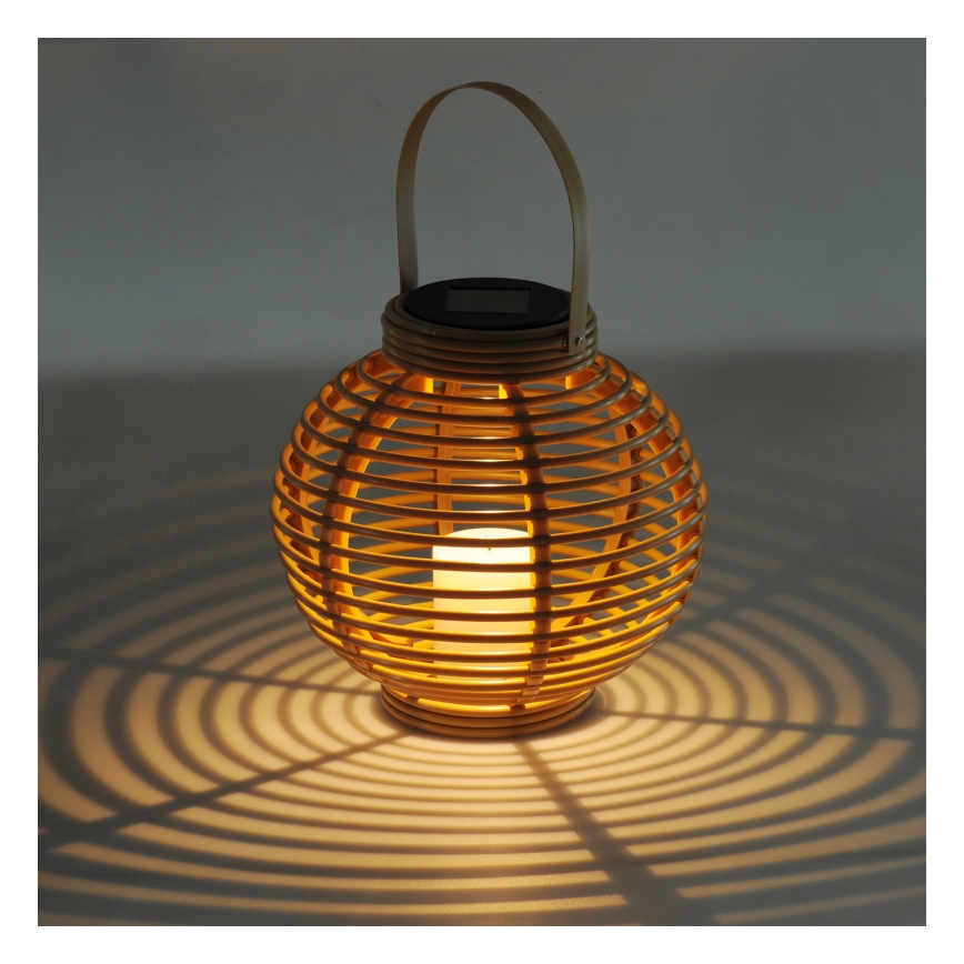 Globo - LED lamp op zonne-energie LED/0,06W/3,2V IP44 rotan