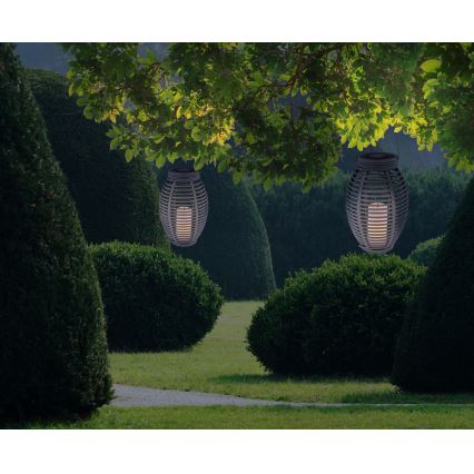Globo - LED Solar lamp LED/0,06W/3,2V IP44 200 mAh rotan