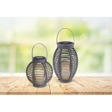 Globo - LED Solar lamp LED/0,06W/3,2V IP44 200 mAh rotan