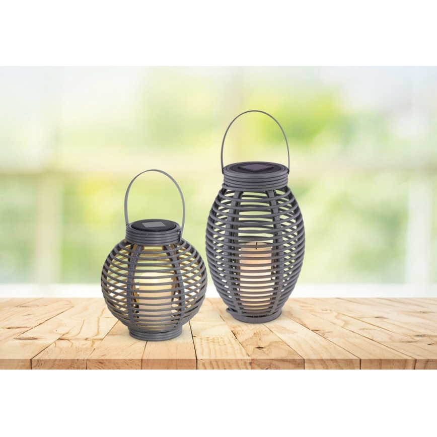 Globo - LED Solar lamp LED/0,06W/3,2V IP44 200 mAh rotan