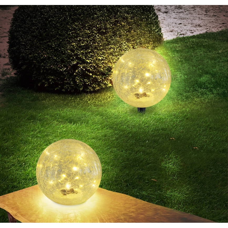 Globo - LED Solar lamp 15xLED/0,06W/3,2V diameter 15 cm IP44