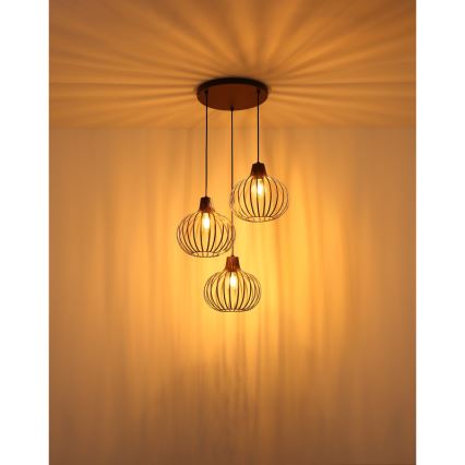Globo - Hanglamp aan snoer 3xE27/40W/230V