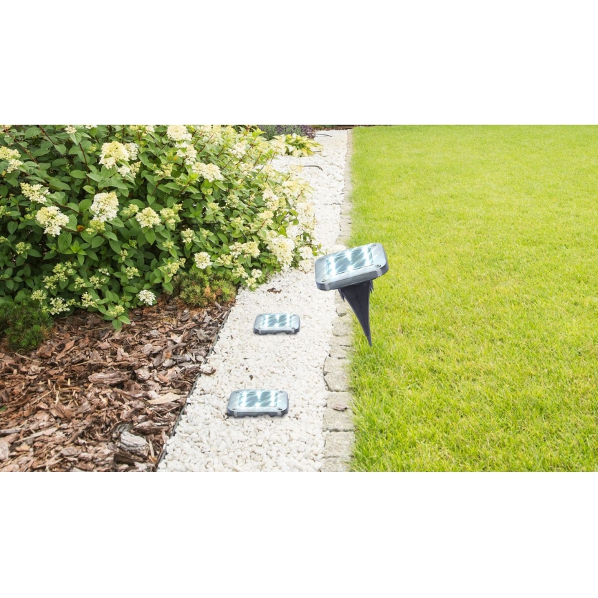 Globo - SET 2x LED Solar lamp LED/0,8W/1,2V IP44 300 mAh