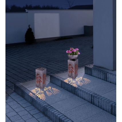 Globo - LED-zonnelamp met bloempot LED/3V IP44 300 mAh