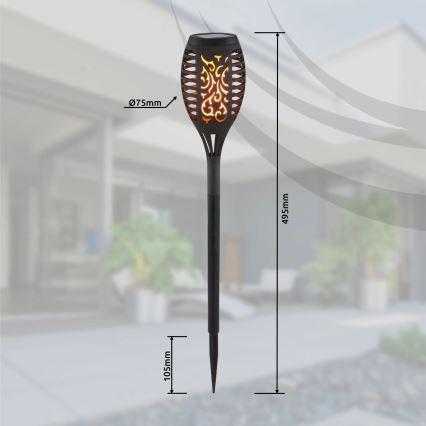 Globo - SET van 3x LED Zonne-energie lamp LED/0,1W/3V IP44 200 mAh