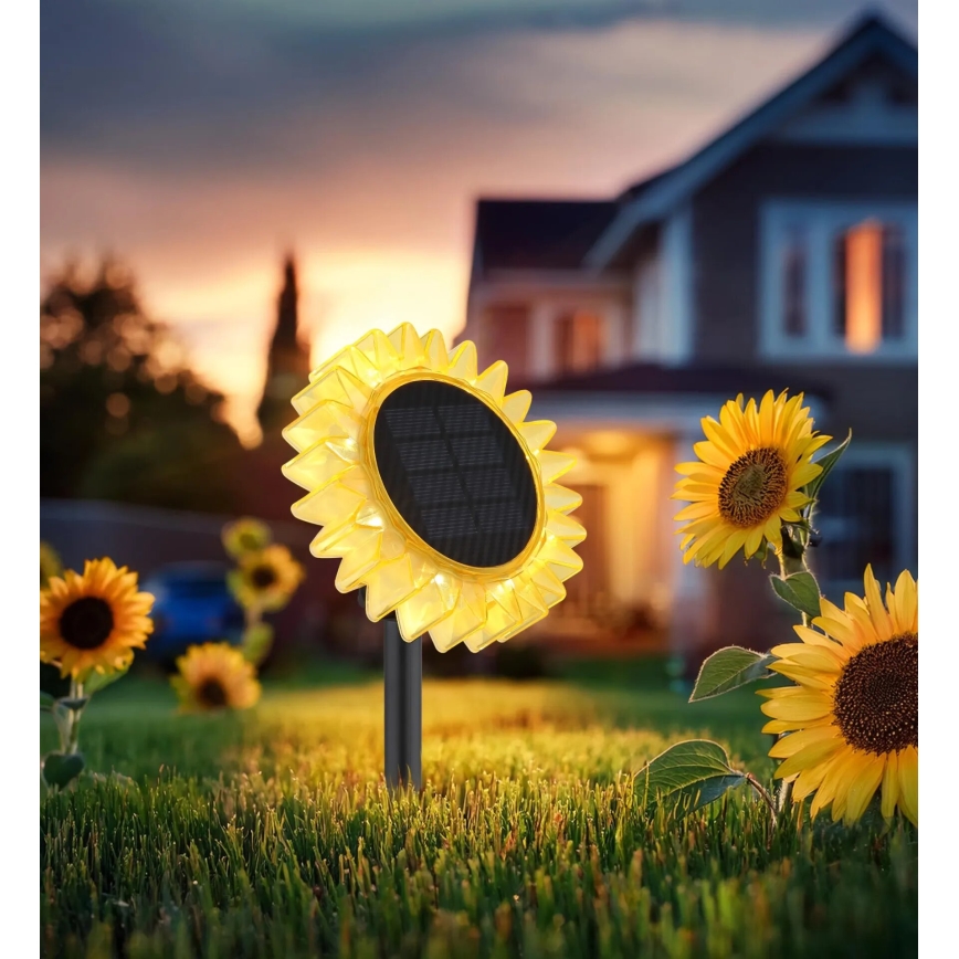 Globo - LED Solar lamp LED/0,06W/3V slunečnice IP44
