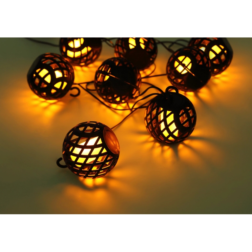 Globo - LED Solar Decoratieve lichtsnoer 98xLED/0,1W/3V 410 cm IP44