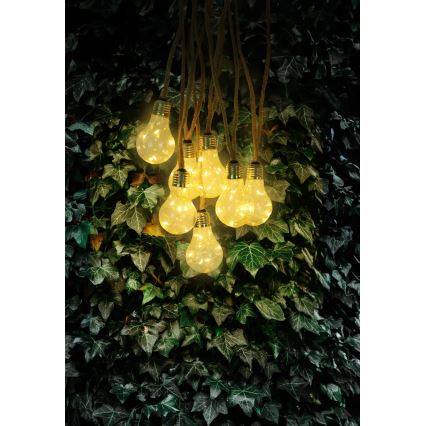 Globo - LED Solar Decoratieve lichtsnoer 50xLED/0,06W/3,2V 570 cm IP44