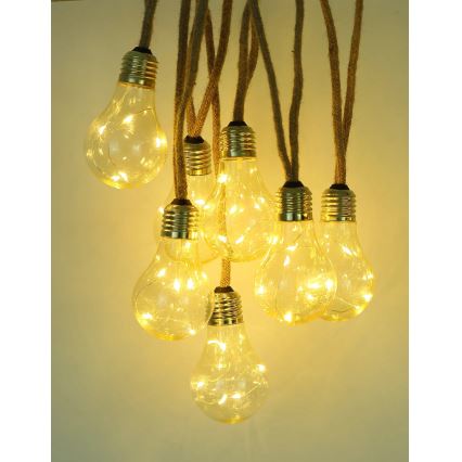 Globo - LED Solar Decoratieve lichtsnoer 50xLED/0,06W/3,2V 570 cm IP44