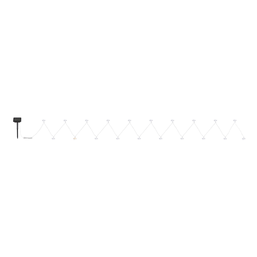 Globo - LED Solar ketting 20xLED/0,06W/3V IP44 300 mAh