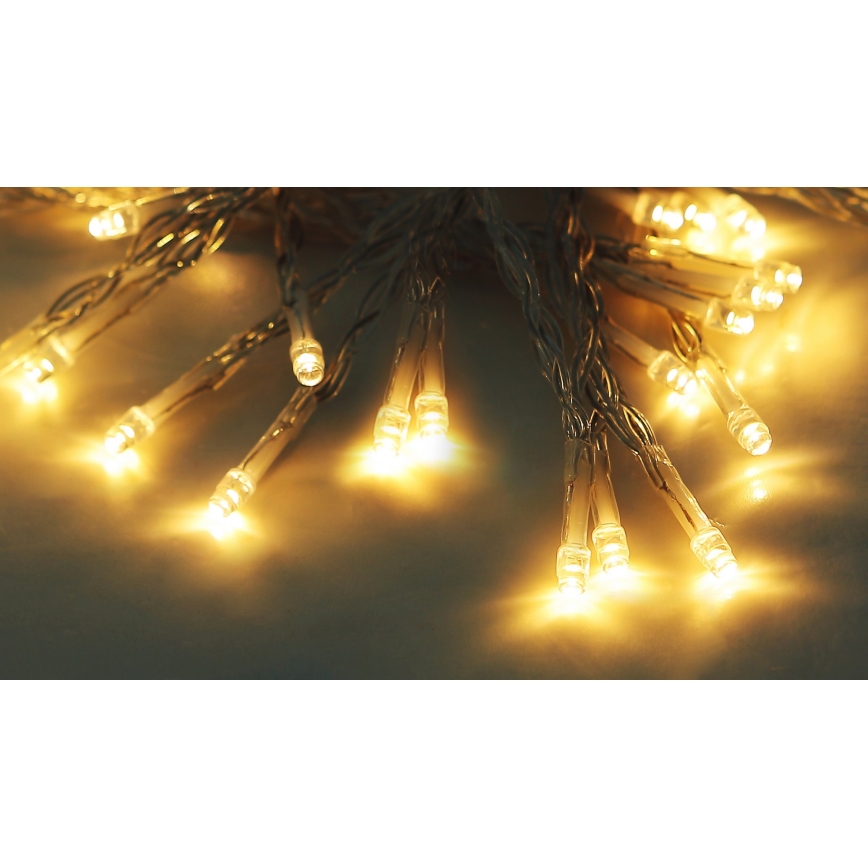 Globo - LED Solar ketting 10 m 50xLED/2,4V IP44 600 mAh