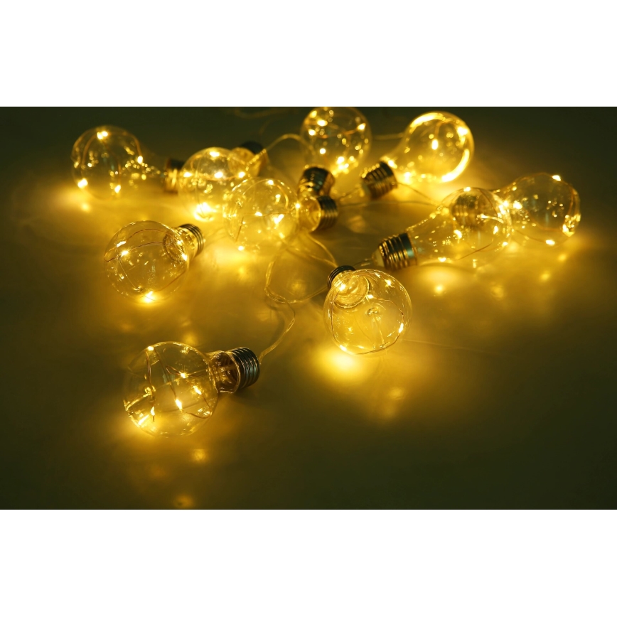 Globo - LED Solar ketting 10xLED/0,06W/3,2V 380 cm IP44