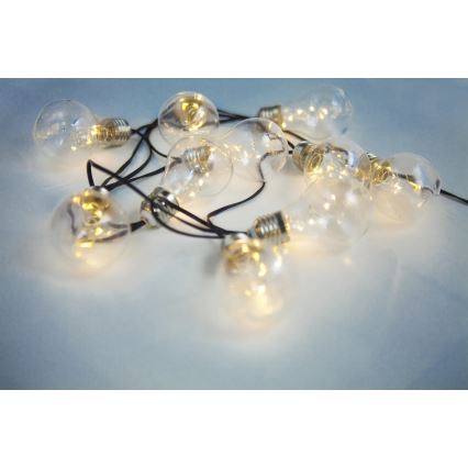 Globo - LED Solar ketting 10xLED/0,06W/3,2V 380 cm IP44