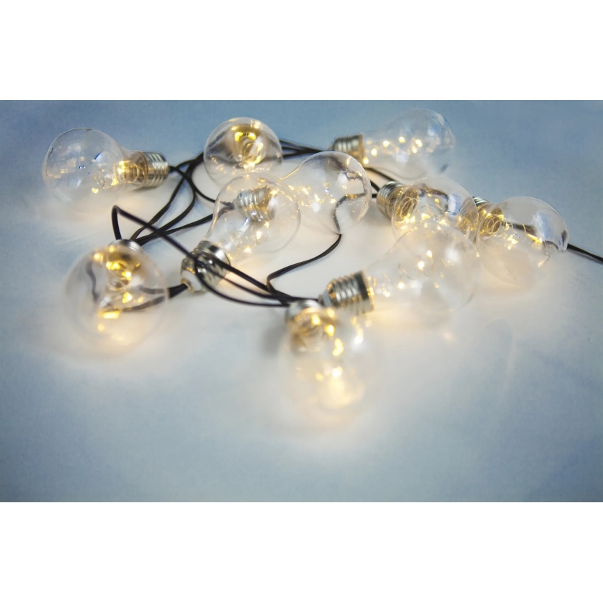 Globo - LED Solar ketting 10xLED/0,06W/3,2V 380 cm IP44