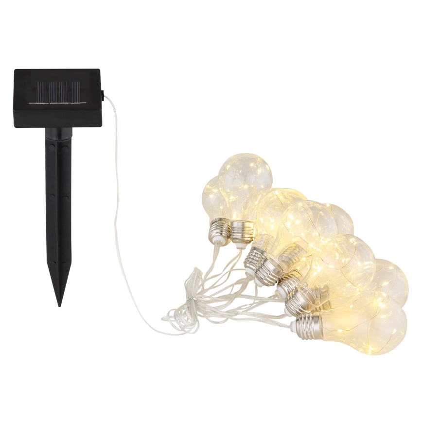 Globo - LED Solar ketting 10xLED/0,06W/3,2V 380 cm IP44