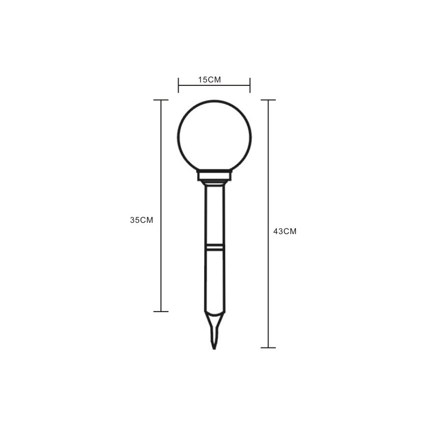 Globo - LED Solar lamp 2xLED/0,06W/1,2V IP44 600 mAh