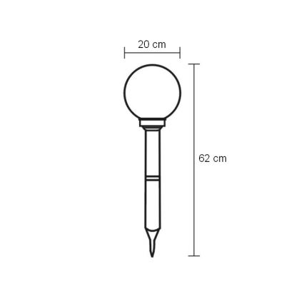 Globo - LED Buitenverlichting LED/0,06W/3,2V IP44 600 mAh