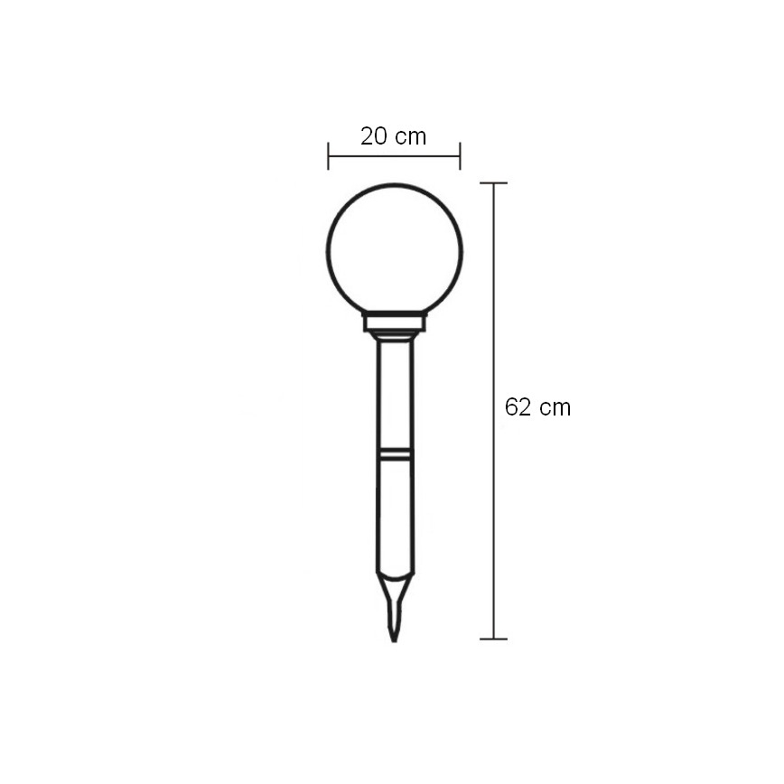 Globo - LED Buitenverlichting LED/0,06W/3,2V IP44 600 mAh