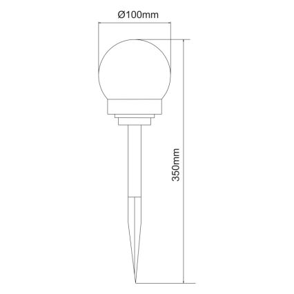 Globo - SET 3x LED Solar lamp LED/0,06W/3V 4000K diameter 10 cm IP44