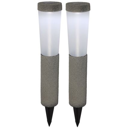 Globo - SET 2x LED Solar lamp LED/0,1W/3V 6000K IP44 400 mAh