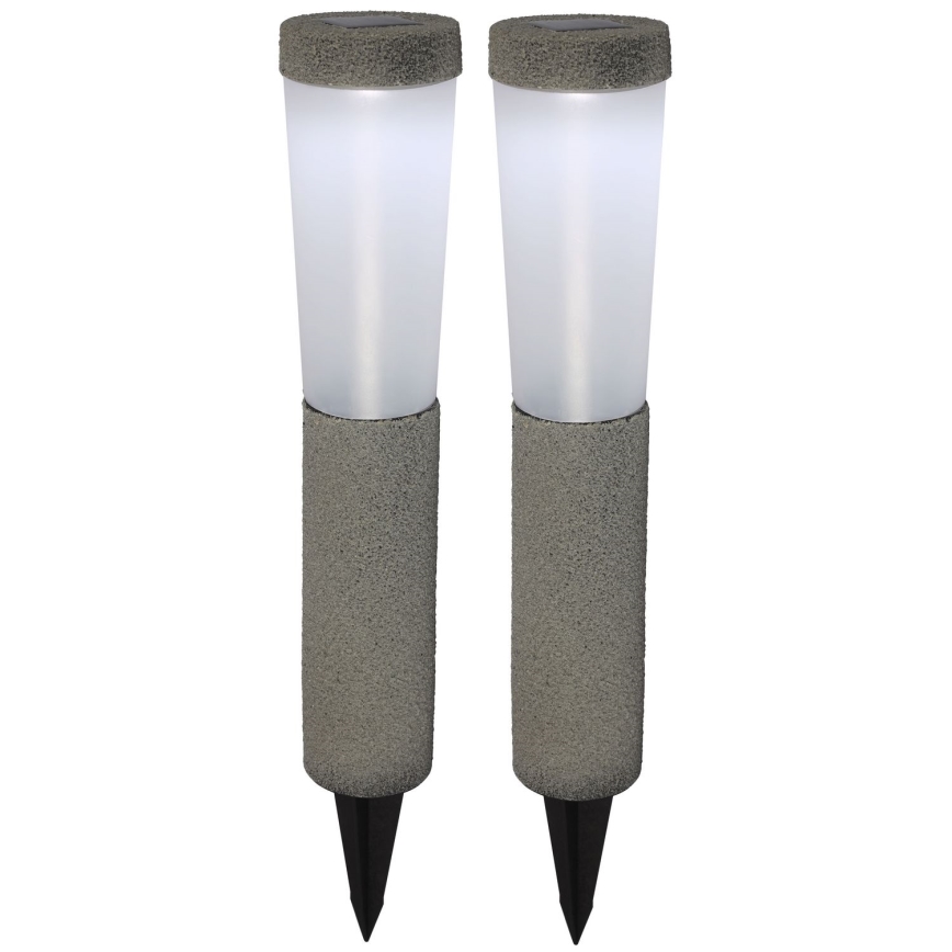 Globo - SET 2x LED Solar lamp LED/0,1W/3V 6000K IP44 400 mAh