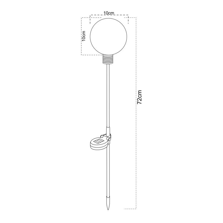 Globo - LED-zonnelamp LED/3,2V IP44 600 mAh