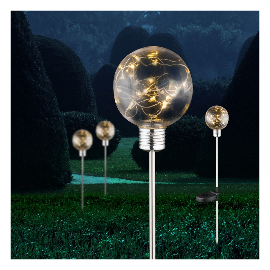 Globo - SET van 12 LED-zonneverlichting LED/3,2V IP44 600 mAh