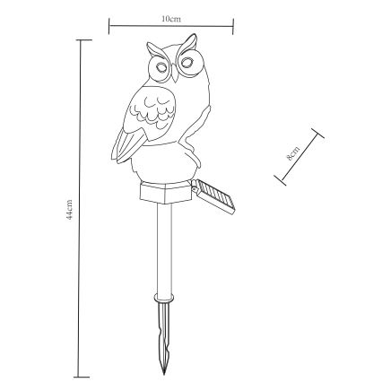 Globo - LED Solar lamp LED/0.06W/3V IP44 uil